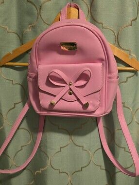 Ihayner Mini Backpack Purse Bag Bright Pink